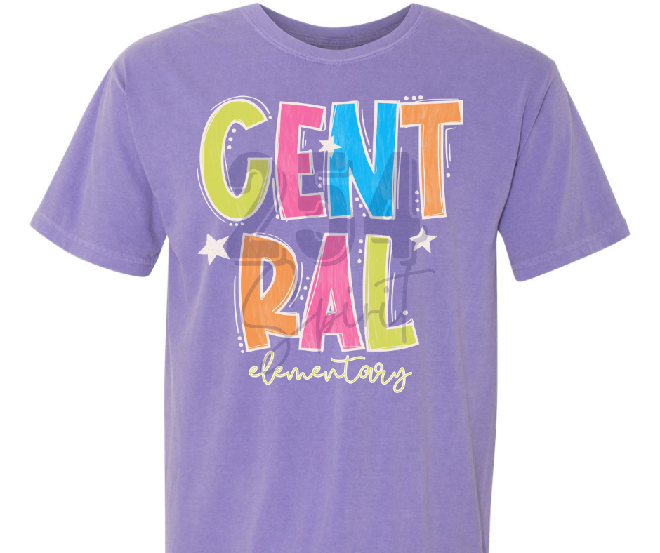 CENTRAL ELEMENTARY COLOR POP TEE
