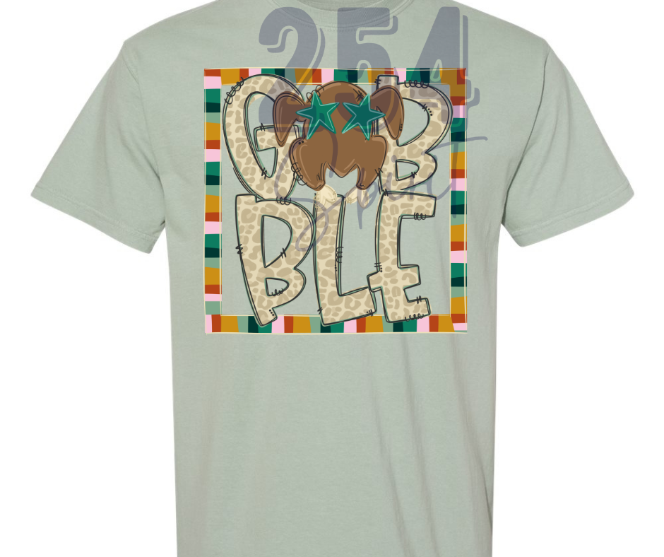 GOBBLE TURKEY PORTRAIT TEE