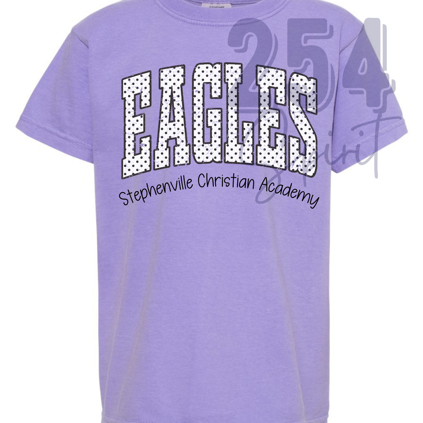 POLKA DOT SCA EAGLES PURPLE TEE