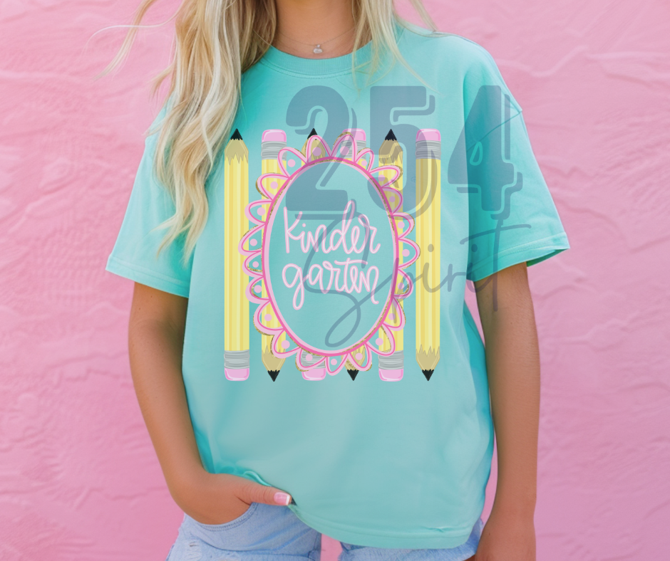 KINDERGARTEN PENCILS TEE