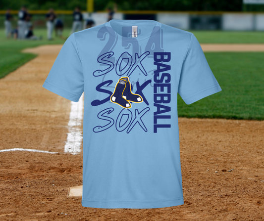 SOX STACKED Light Blue Dry Fit