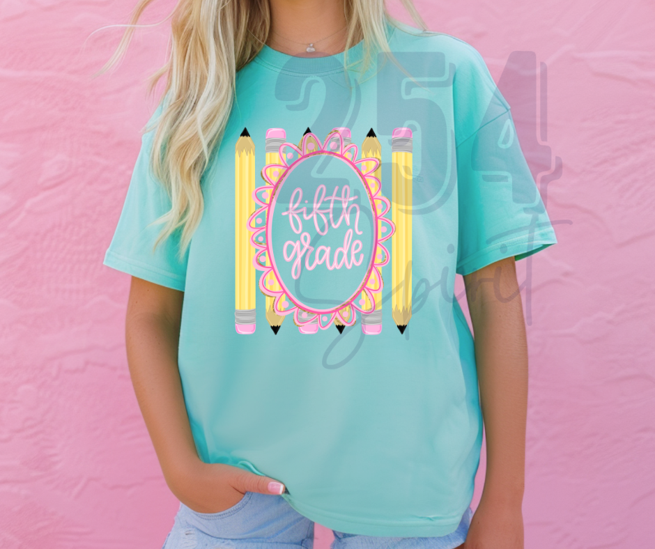 FIFTH GRADE PENCILS TEE