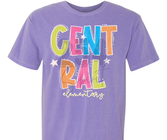 CENTRAL ELEMENTARY COLOR POP TEE