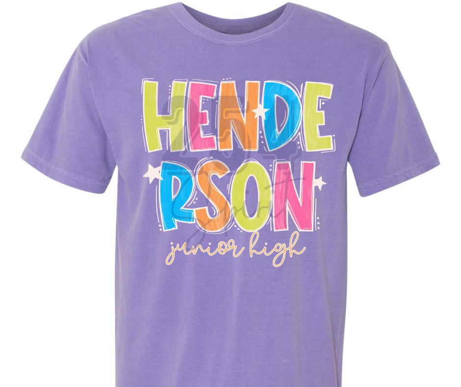 HENDERSON JUNIOR HIGH COLOR POP TEE