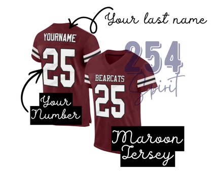 BEARCAT FOOTBALL JERSEY