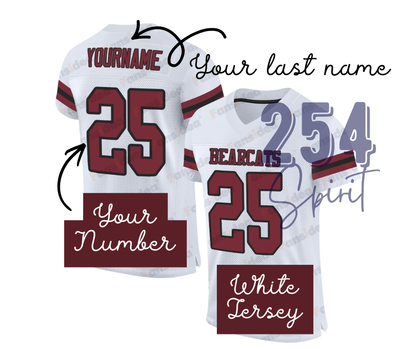 BEARCAT FOOTBALL JERSEY