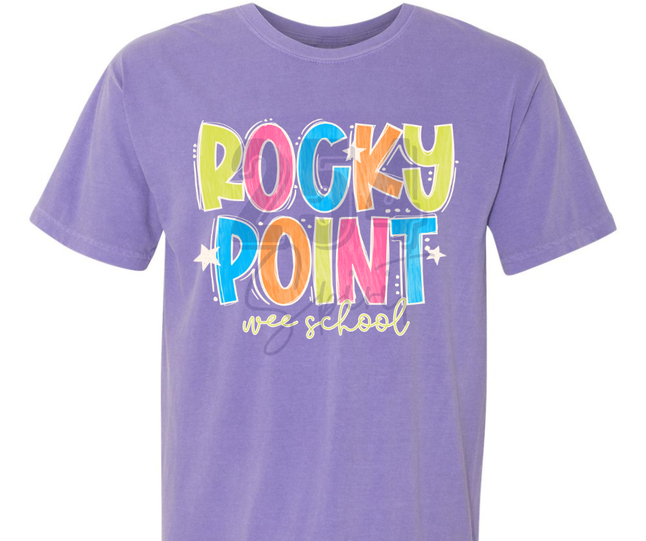 ROCKY POINT WEE SCHOOL COLOR POP TEE