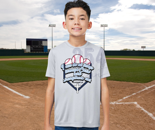 I CAN DO ALL THINGS BASEBALL DRY FIT - YOUTH