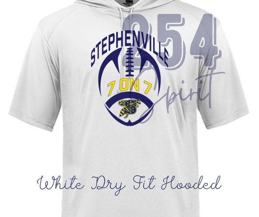 STEPHENVILLE 7 ON 7 DRY FIT HOODED TEE