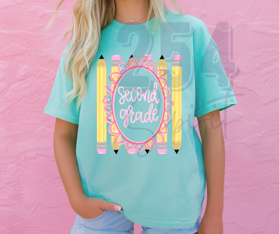 SECOND GRADE PENCILS TEE