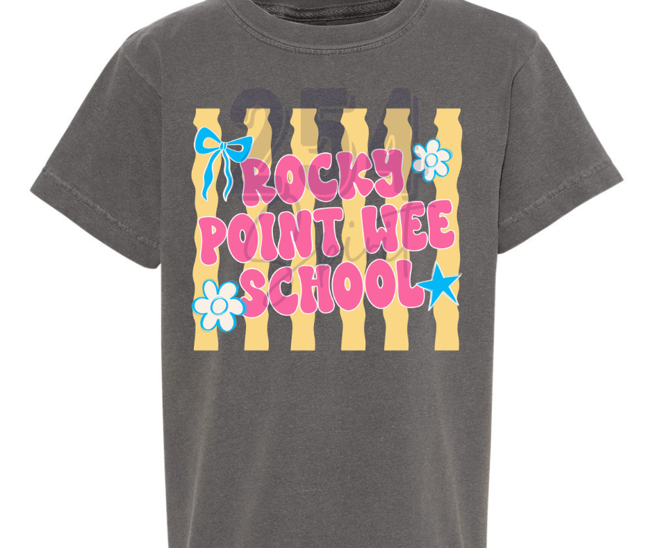 ROCKY POINT WEE SCHOOL WAVY STRIPES TEE