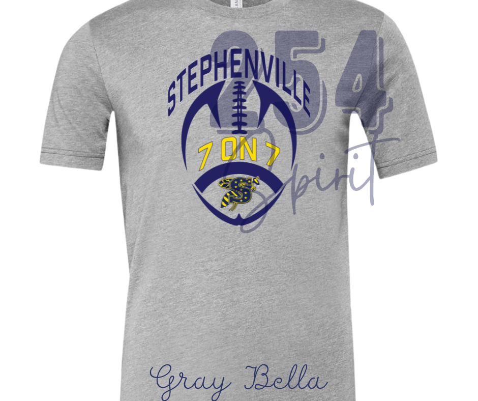 STEPHENVILLE 7 ON 7 GRAY TEE