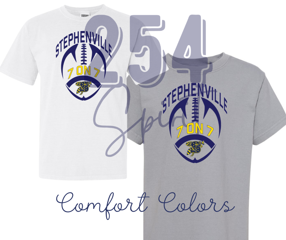 STEPHENVILLE 7 ON 7 GRAY TEE