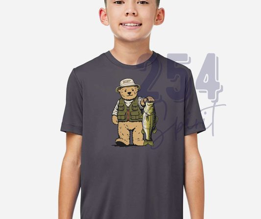 FISHING BEAR DRY FIT - YOUTH