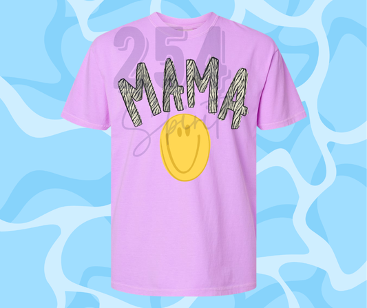 ZEBRA MAMA SMILEY TEE