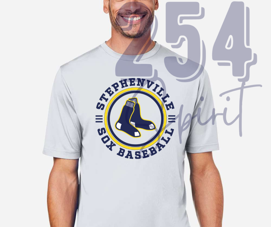 STEPHENVILLE SOX CIRCLE DRY FIT