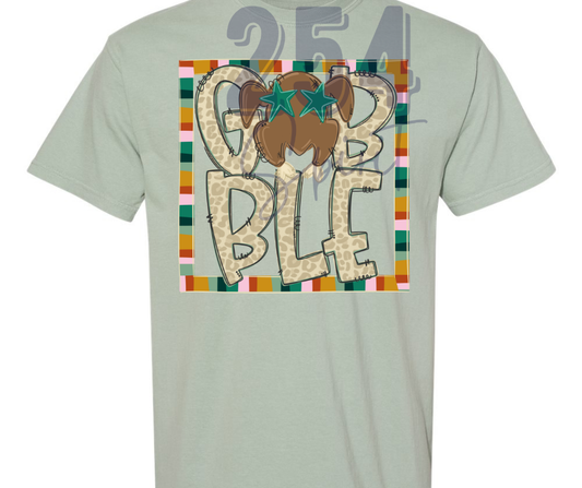 GOBBLE TURKEY PORTRAIT TEE