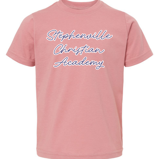 SCA SCRIPT MAUVE TEE - TODDLER