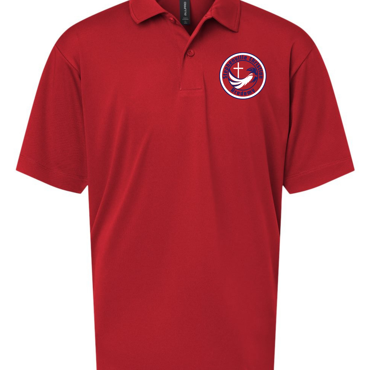 EMBROIDERED RED POLO SCA