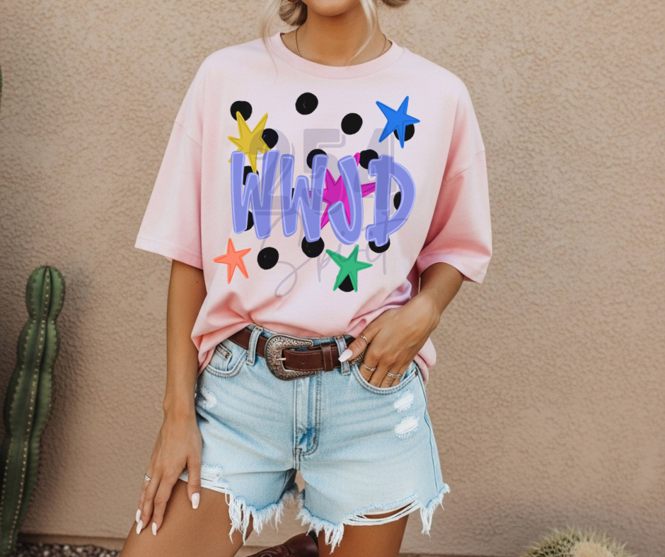 WWJD POLKA DOT TEE