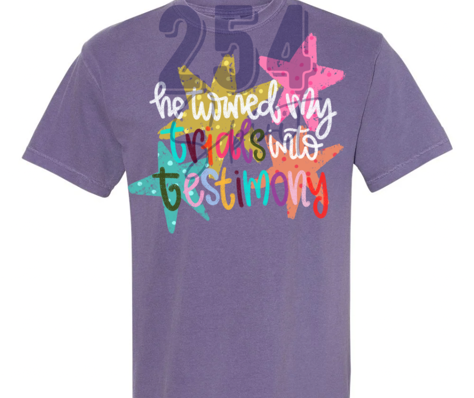 TRIALS INTO TESTIMONY TEE