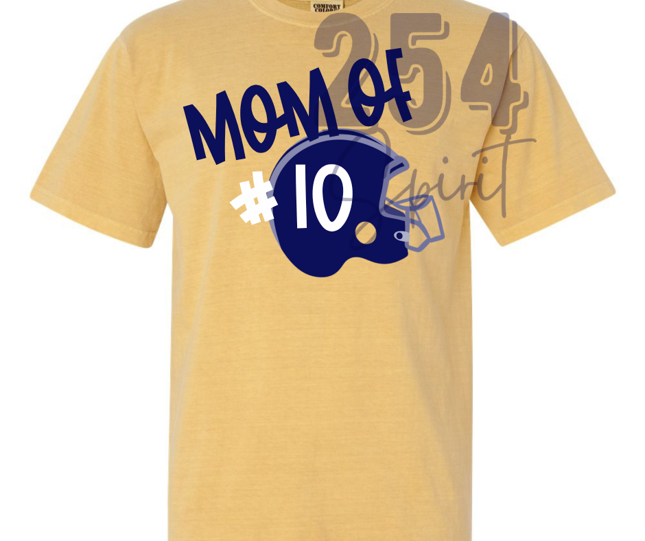 MOM OF # _ HELMET TEE
