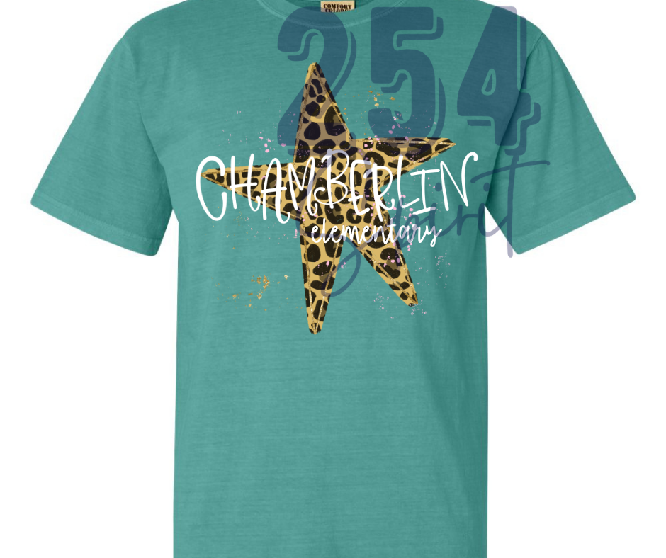 CHEETAH STAR CHAMBERLIN ELEM. TEE
