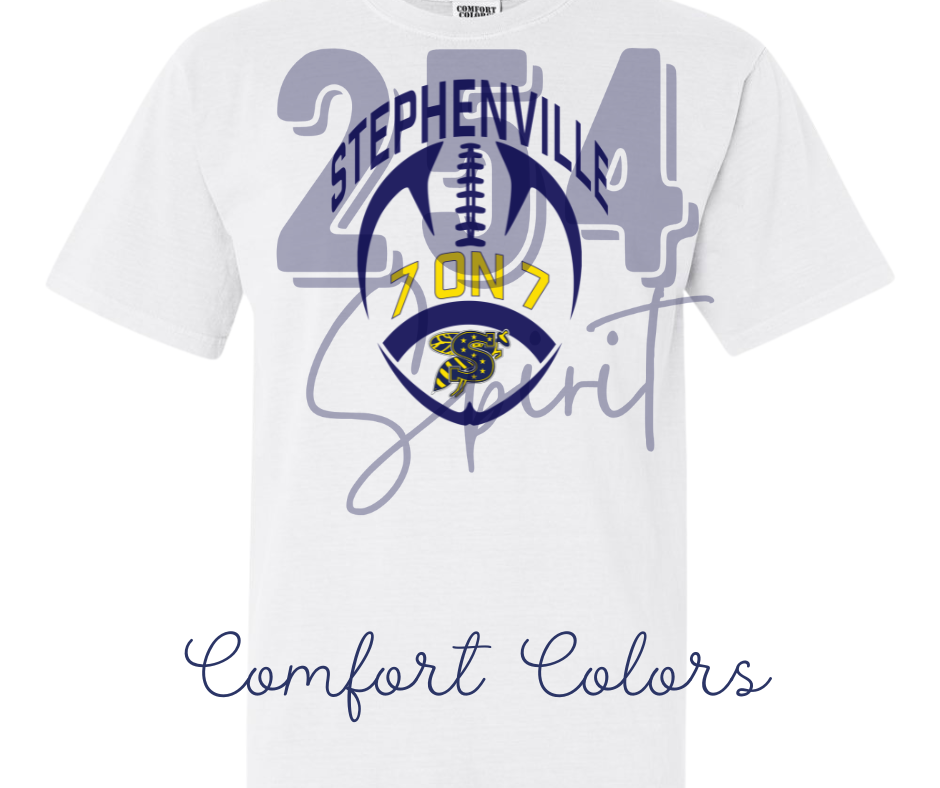 STEPHENVILLE 7 ON 7 WHITE TEE