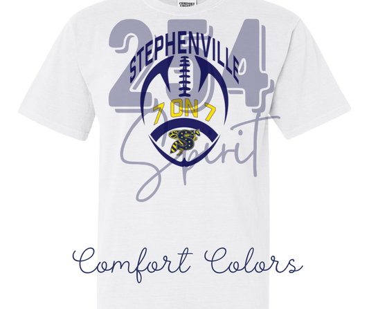 STEPHENVILLE 7 ON 7 WHITE TEE