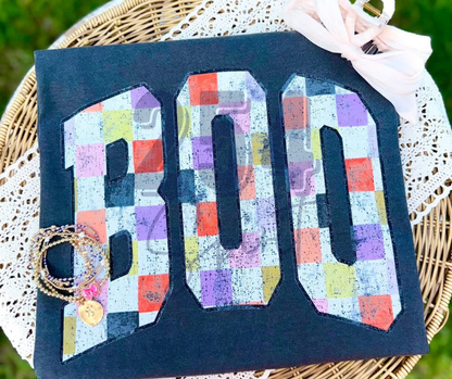 BOO CHECKERED TEE